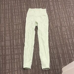 lululemon athletica Light Green Leggings